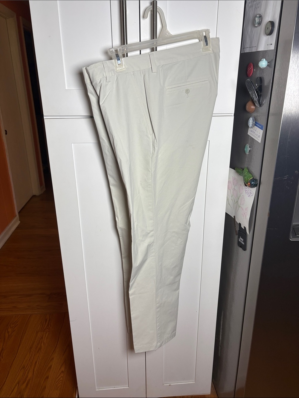 Men's Dress Pants in Light Beige - Classic Straight Fit
